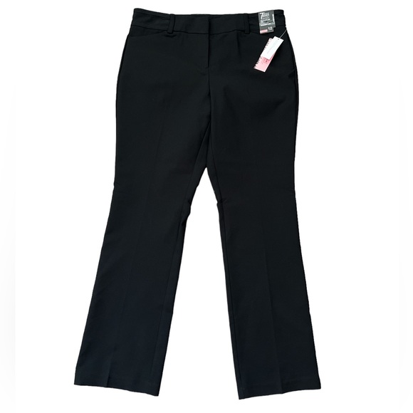 New York & Company Signature Fit Straight Leg Pants Size 12 Average NWT Black - Picture 2 of 8
